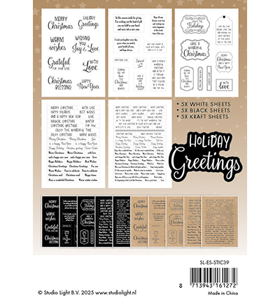 SL-ES-STIC39 - StudioLight - Sticker Pad X-mas sentiments Essentials nr.39 - Sticker Pads - Detail 3