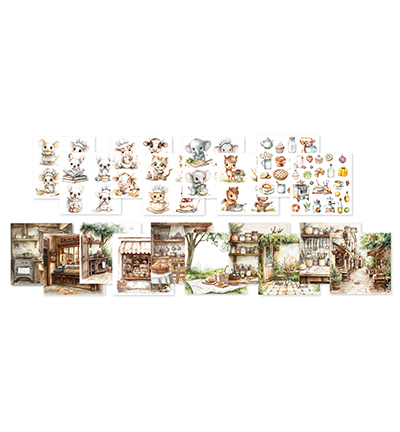 CCL-ES-CPP382 - CraftLab - Collage Paper Pad Sweet as pie Essentials nr.382 - Collage Paper Pad - Detail 2