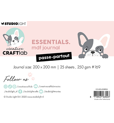 CCL-ES-JOUR25 - CraftLab - MDF Journal Passe-partout Essentials nr.25 - MDF Journal - Detail 1 CCL-ES-JOUR25 - CraftLab - MDF Journal Passe-partout Essentials nr.25 - MDF Journal - Detail 1