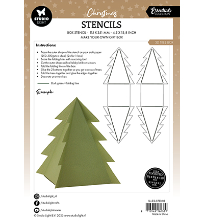 SL-ES-STEN08 - StudioLight - 3D Tree box Essentials nr.08 - Noël, hiver - Detail 1