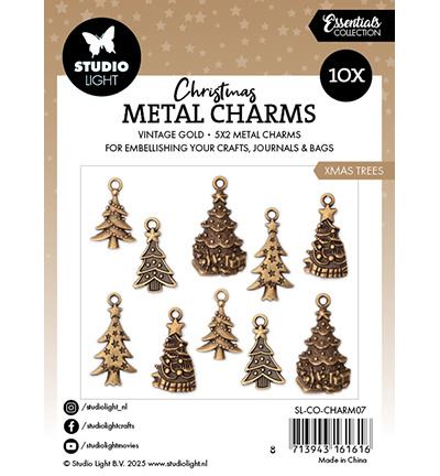 SL-CO-CHARM07 - StudioLight - Christmas trees Essentials nr.07 - Metal Charms - Detail 1