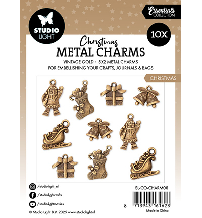 SL-CO-CHARM08 - StudioLight - Christmas elements Essentials nr.08 - Metal Charms - Detail 1