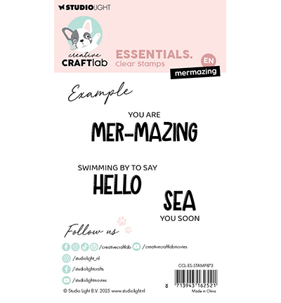 CCL-ES-STAMP873 - CraftLab - Mermazing Essentials nr.873 - Textes - Detail 2