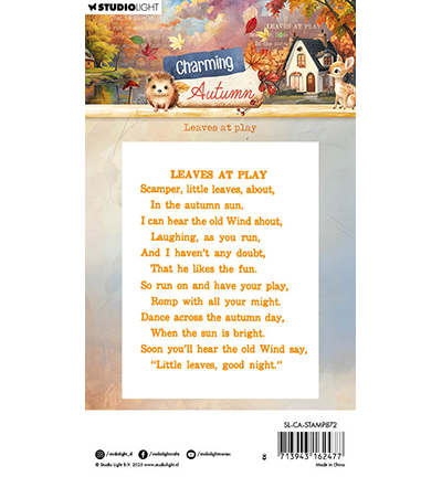 SL-CA-STAMP872 - StudioLight - Leaves at play Charming Autumn nr.872 - Automne, Halloween - Detail 4