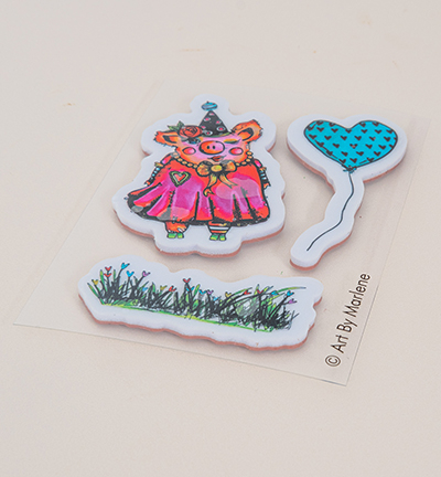 ABM-25-STAMP868 - Art by Marlene - Sweetie pie Art by Marlene nr.868 - Fête - Detail 2