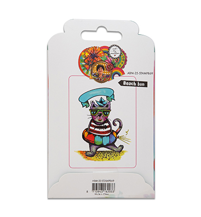 ABM-25-STAMP869 - Art by Marlene - Beach bum Art by Marlene nr.869 - Mer / plage - Detail 1