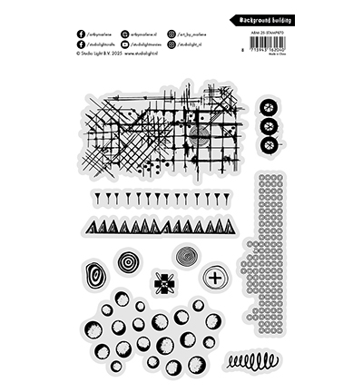 ABM-25-STAMP870 - Art by Marlene - Background builder Art by Marlene nr.870 - Fond - Detail 1