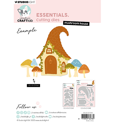CCL-ES-CD1044 - CraftLab - Mushroom house Essentials nr. 1044 - Automne, Halloween - Detail 2