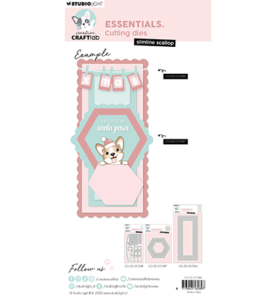 CCL-ES-CD1046 - CraftLab - Slimline scallop Essentials nr. 1046 - Slimline - Detail 1