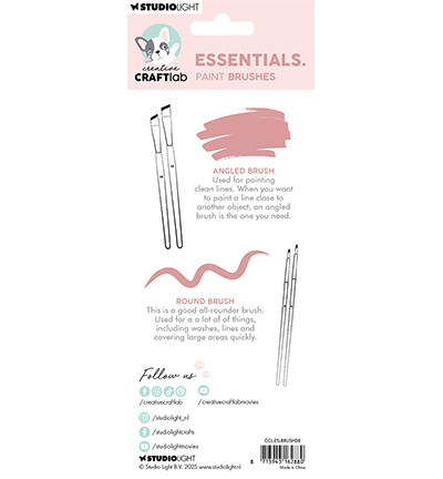 CCL-ES-BRUSH08 - CraftLab - Brushes Set of 4 Essentials nr. 08 - Kit Pinceaux - Detail 1 CCL-ES-BRUSH08 - CraftLab - Brushes Set of 4 Essentials nr. 08 - Kit Pinceaux - Detail 1