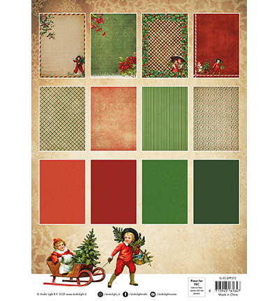 SL-ES-DPP372 - StudioLight - Vintage Christmas Essentials nr. 372 - Design Paper Pad - Detail 1