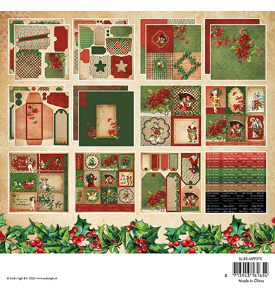 SL-ES-MPP373 - StudioLight - Vintage Christmas Essentials nr. 373 - Mixed Paper Pad - Detail 1