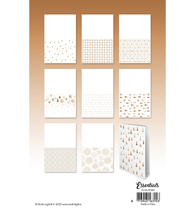 SL-ES-PP385 - StudioLight - Bronze patterns Essentials nr. 385 - Paper Pad Foil - Detail 2 SL-ES-PP385 - StudioLight - Bronze patterns Essentials nr. 385 - Paper Pad Foil - Detail 2