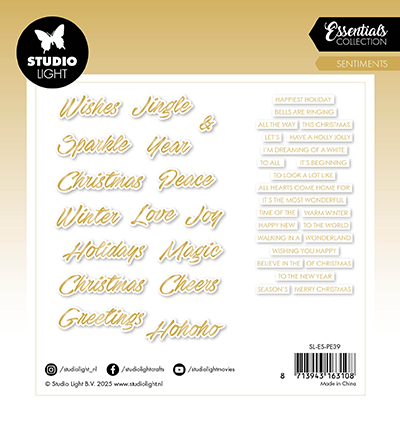 SL-ES-PE39 - StudioLight - Gold Sentiments Trendy Essentials nr. 39 - Paper Elements - Detail 2