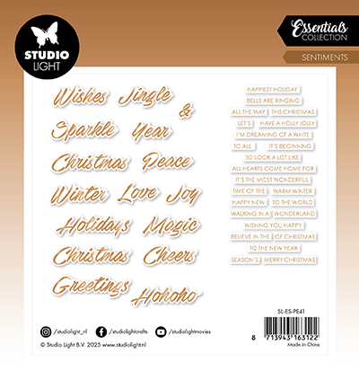 SL-ES-PE41 - StudioLight - Bronze Sentiments Trendy Essentials nr. 41 - Paper Elements - Detail 1