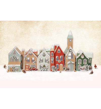 SL-ES-DCPP348 - StudioLight - Village Christmas Village Essentials nr. 348 - Die-cut Gift Boxes/Village - Detail 1