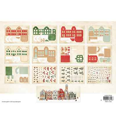 SL-ES-DCPP348 - StudioLight - Village Christmas Village Essentials nr. 348 - Die-cut Gift Boxes/Village - Detail 2