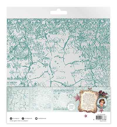 JMA-CB-ACS20 - Jenine's - White & Vintage mint Christmas Blush nr. 20 - Acetate Sheets - Detail 3