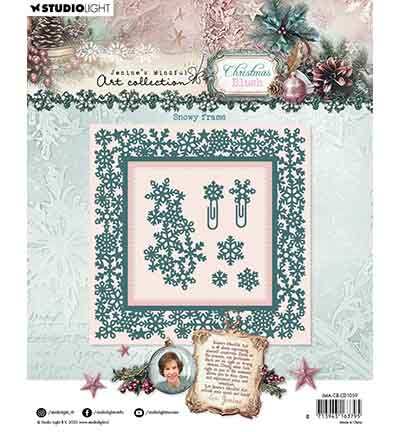 JMA-CB-CD1059 - Jenine's - Snowy frame Christmas Blush nr. 1059 - Noël, hiver - Detail 2