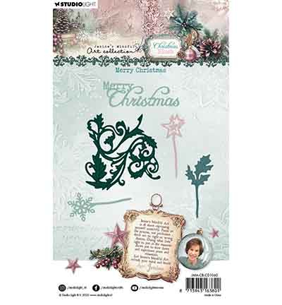 JMA-CB-CD1060 - Jenine's - Merry Christmas Christmas Blush nr. 1060 - Noël, hiver - Detail 4