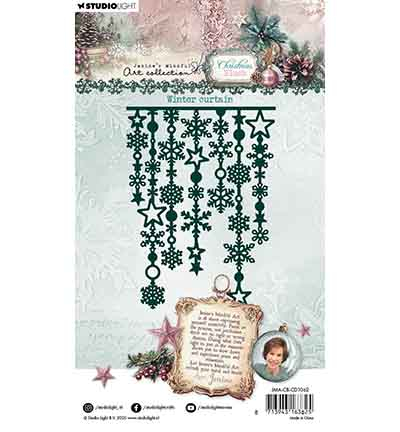 JMA-CB-CD1062 - Jenine's - Winter curtain Christmas Blush nr. 1062 - Noël, hiver - Detail 2
