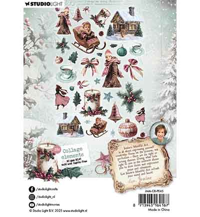 JMA-CB-PE45 - Jenine's - Collage elements Christmas Blush nr. 45 - Paper Elements - Detail 4