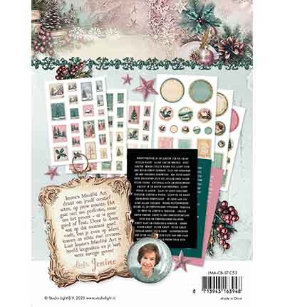 JMA-CB-STIC53 - Jenine's - Zegels & Teksten Christmas Blush nr. 53 - Sticker Sheets - Detail 2