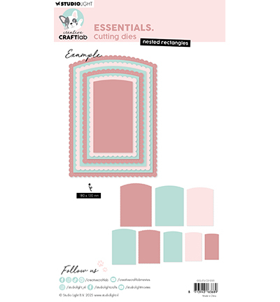 CCL-ES-CD1055 - CraftLab - Nested rectangles Essentials nr. 1055 - Cadre / border - Detail 2