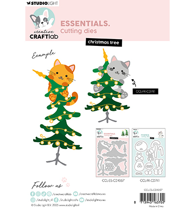 CCL-ES-CD1057 - CraftLab - Christmas tree Essentials nr. 1057 - Noël, hiver - Detail 1