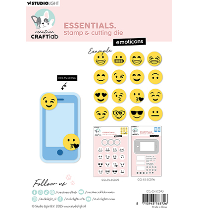 CCL-ES-SCD95 - CraftLab - Emoticons Essentials nr. 95 - Courrier/lettre/téléphone - Detail 2
