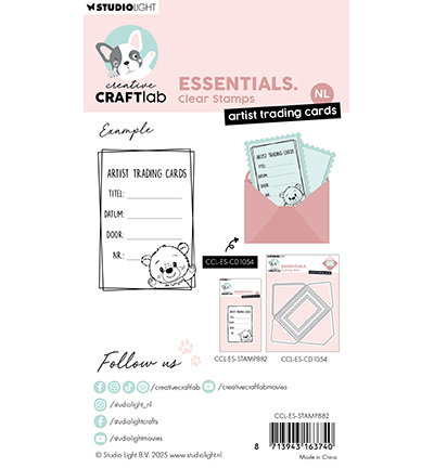 CCL-ES-STAMP882 - CraftLab - Artist trading cards Essentials nr. 882 - Cadres, Etiquettes - Detail 1