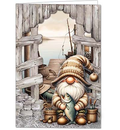 RE2530-0184 - Creative CutOuts - Gnome Adventures 01 - Cozy Gnomes - Detail 1