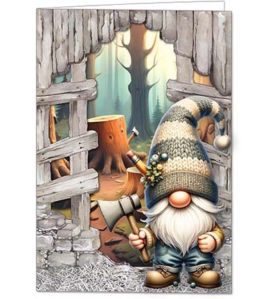 RE2530-0184 - Creative CutOuts - Gnome Adventures 01 - Cozy Gnomes - Detail 2
