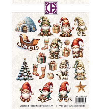 CCODC-001 - Creative CutOuts - Cozy Gnomes 23 stuks - Cozy Gnomes - Detail 1 CCODC-001 - Creative CutOuts - Cozy Gnomes 23 stuks - Cozy Gnomes - Detail 1
