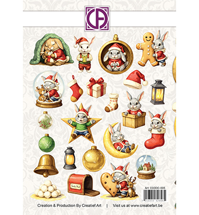 CCODC-005 - Creative CutOuts - Snowy Bunnies - Snowy Bunnies - Detail 1