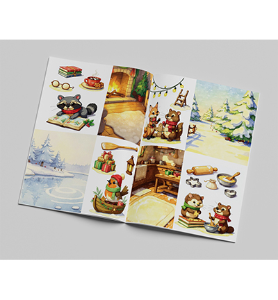 CCOBOEK-006 - Creative CutOuts - Christmas Animals Boek 6 - Christmas Animals - Detail 1
