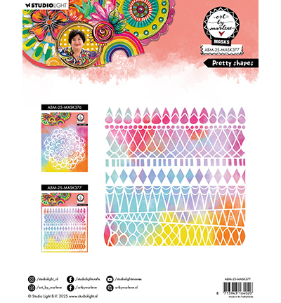 ABM-25-MASK377 - Art by Marlene - Pretty shapes Art By Marlene nr. 377 - Général - Detail 2