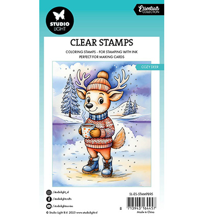 SL-ES-STAMP895 - StudioLight - Cozy deer Essentials nr. 895 - Noël, hiver - Detail 3 SL-ES-STAMP895 - StudioLight - Cozy deer Essentials nr. 895 - Noël, hiver - Detail 3