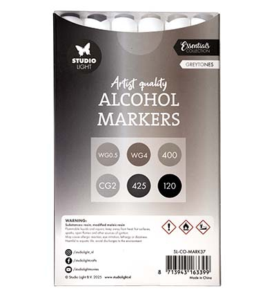 SL-CO-MARK37 - StudioLight - Alcohol Markers Greytones Essentials nr. 37 - Alcohol markers Studio Light - Detail 2