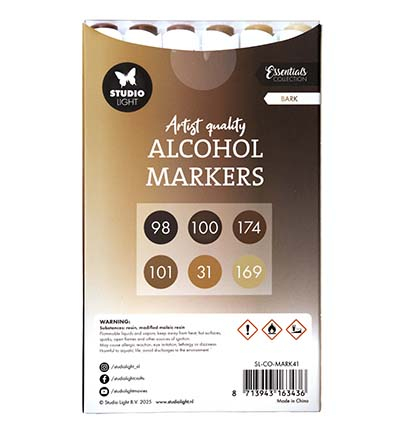 SL-CO-MARK41 - StudioLight - Alcohol Markers Bark Essentials nr. 41 - Alcohol markers Studio Light - Detail 3