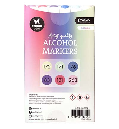 SL-CO-MARK42 - StudioLight - Alcohol Markers Blossom Essentials nr. 42 - Alcohol markers Studio Light - Detail 3 SL-CO-MARK42 - StudioLight - Alcohol Markers Blossom Essentials nr. 42 - Alcohol markers Studio Light - Detail 3