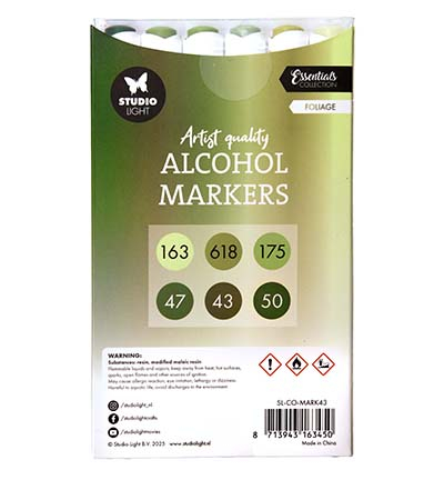 SL-CO-MARK43 - StudioLight - Alcohol Markers Foliage Essentials nr. 43 - Alcohol markers Studio Light - Detail 3 SL-CO-MARK43 - StudioLight - Alcohol Markers Foliage Essentials nr. 43 - Alcohol markers Studio Light - Detail 3