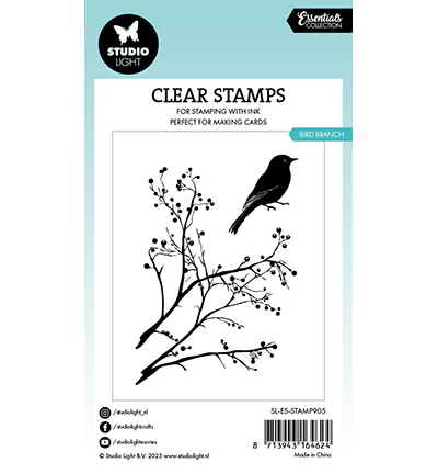 SL-ES-STAMP905 - StudioLight - Bird branch Essentials nr. 905 - Animaux - Detail 3
