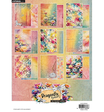 HE-DD-DPP405 - Hazel Eaton - Background papers Dragonfly Dreams nr. 405 - Design Paper Pad - Detail 3 HE-DD-DPP405 - Hazel Eaton - Background papers Dragonfly Dreams nr. 405 - Design Paper Pad - Detail 3