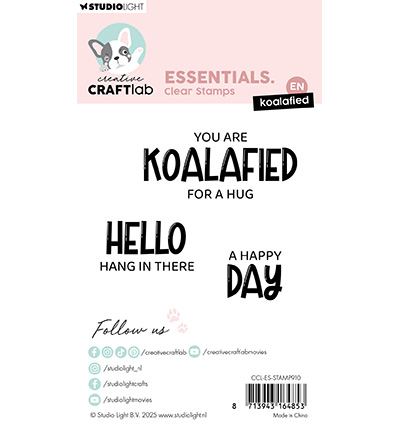 CCL-ES-STAMP910 - CraftLab - Koalified Essentials nr. 910 - Textes - Detail 2