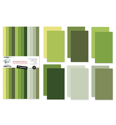 CCL-ES-UPP406 - CraftLab - All greens Essentials nr. 406 - Paperpad - Detail 2 CCL-ES-UPP406 - CraftLab - All greens Essentials nr. 406 - Paperpad - Detail 2