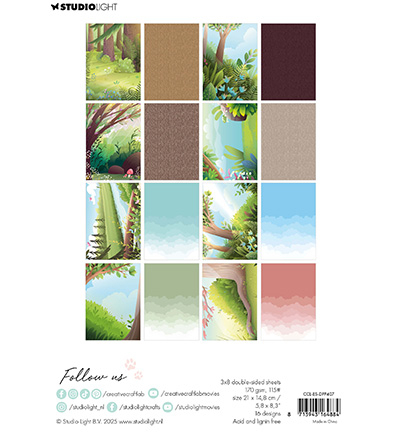CCL-ES-DPP407 - CraftLab - Green forest Essentials nr. 407 - Paperpad - Detail 2 CCL-ES-DPP407 - CraftLab - Green forest Essentials nr. 407 - Paperpad - Detail 2