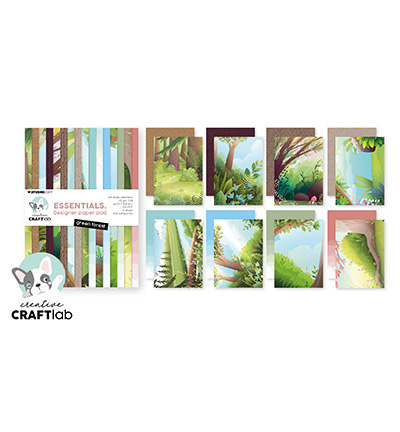 CCL-ES-DPP407 - CraftLab - Green forest Essentials nr. 407 - Paperpad - Detail 3 CCL-ES-DPP407 - CraftLab - Green forest Essentials nr. 407 - Paperpad - Detail 3