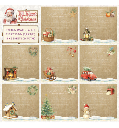 CCOA-CHRISTMAS-01 - Creative CutOuts - Collagepapier, All About Christmas - All About Christmas - Detail 1 CCOA-CHRISTMAS-01 - Creative CutOuts - Collagepapier, All About Christmas - All About Christmas - Detail 1