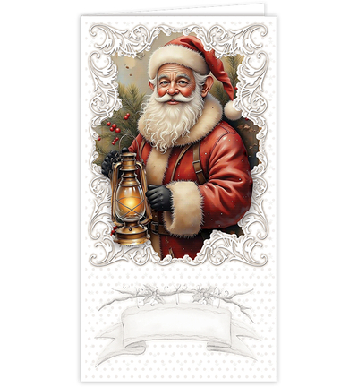 RE2530-0189 - Creative CutOuts - Kaartenpakket, Vintage Santa Claus - All About Christmas - Detail 2